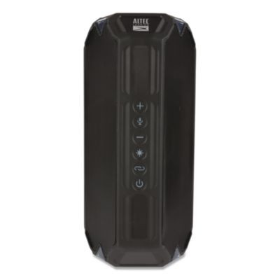 Hydraboom Bluetooth Speaker, Bluetooth/Lightening/Micro Usb/Qi/Usb-A/Usb-C, Black