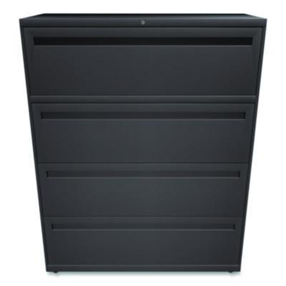 Brigade 700 Series Lateral File, 4 Legal/Letter-Size File Drawers, Charcoal, 42 x 18 x 52.5
