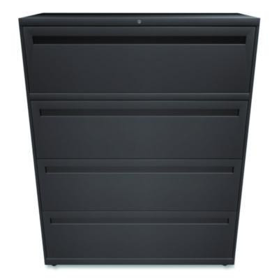 Brigade 700 Series Lateral File, 4 Legal/Letter-Size File Drawers, Charcoal, 42 x 18 x 52.5