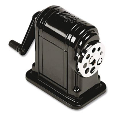 Ranger 55 Classroom Manual Pencil Sharpener, Manually-Powered, 3.25 x 6 x 5.5, Black, 6/Carton