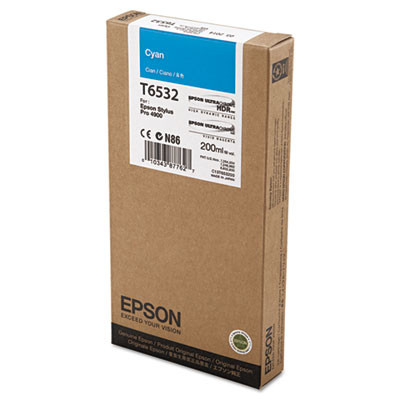 T653200 Ultrachrome Hdr Ink, Cyan