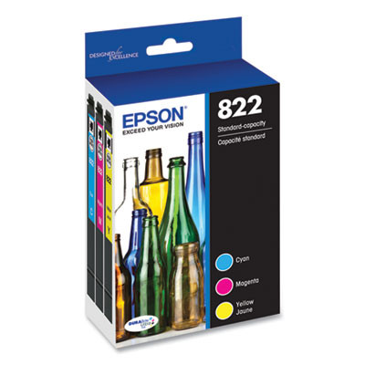 T822520-S (t822) Durabrite Ultra Ink, 240 Page-Yield, Cyan/Magenta/Yellow