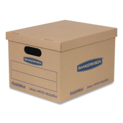 Smoothmove Basic Moving Boxes, Regular Slotted Container (Rsc), Small, 12 x 15 x 10, Kraft, 5/Bundle