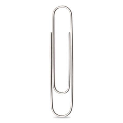 Recycled Jumbo Paper Clips, Smooth, Silver, 100/Box, 50 Boxes/Carton