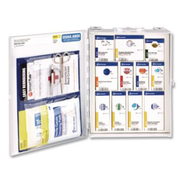 Smartcompliance First Aid Cabinet Without Medication, 112 Pieces, Metal Case