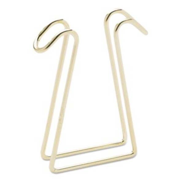Double-Sided Coat Clip Cubicle Accessory, Metal, Brass