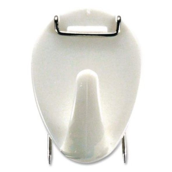 Cubicle Hooks, White, 5/Pack