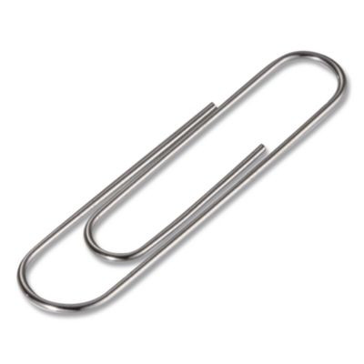 Super Premium Giant Paper Clips, Jumbo, Smooth, Silver, 100/Box, 10 Boxes/Carton