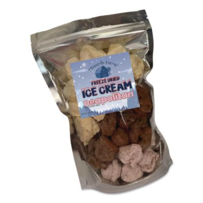 Freeze Dried Ice Cream, Neapolitan, 0.75 Lb Bag, 12/Carton