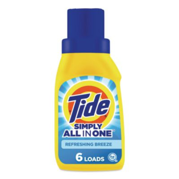 Simply All-In-One Liquid Laundry Detergent, Refreshing Breeze, 10 Oz Bottle, 12/Carton
