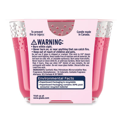 Exotic Tropical Blossoms Candle, 6.8 Oz, Glass, 3/Carton