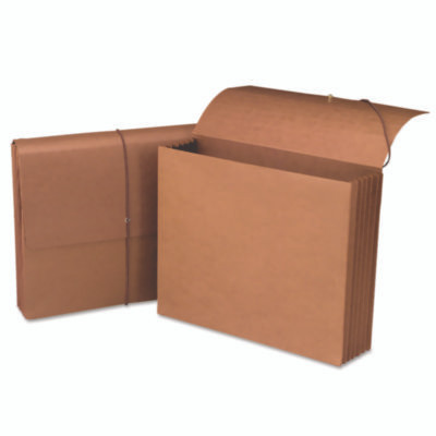 Redrope Expanding Wallet With Elastic Cord, 5.25" Expansion, 1 Section, Elastic Cord Closure, Letter Size, Redrope, 10/Box