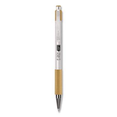 F-301 Signature Series Earthy Tones Ballpoint Pen, Retractable, Fine 0.7 Mm, Black Ink, Sandstone Barrel, 4/Pack