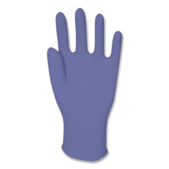 N5201 Series Powder-Free Nitrile Gloves, Large, 9" Long, Blue, 100/Box