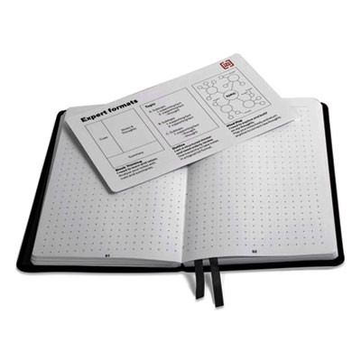 Explore Journal, 1-Subject, Dotted Rule, Black Cover, (192) 8 x 5 Sheets