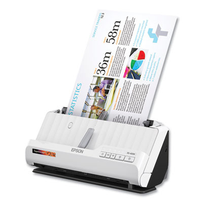 Rapidreceipt Rr-400W Wireless Compact Desktop Scanner, 600 Dpi Optical Resolution, 20-Sheet Duplex Auto Document Feeder