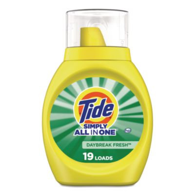 Simply All-In-One Liquid Laundry Detergent, Daybreak Fresh, 25 Oz Bottle, 6/Carton