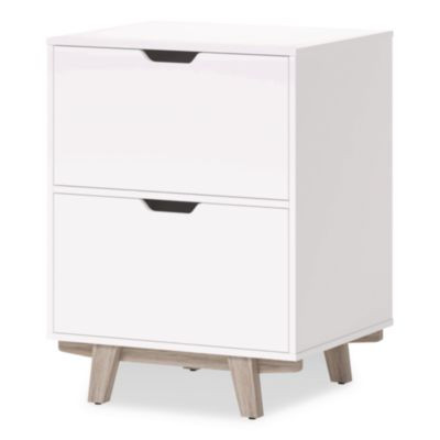 Whitney 2-Drawer Lateral File Cabinet, Letter/Legal Size File Drawers, 23.75" x 20" x 31.25", White