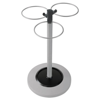 Flower Umbrella Stand, 13.75w X 13.75d X 25.5h, Black/Silver