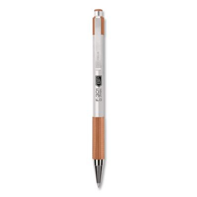 F-301 Signature Series Earthy Tones Ballpoint Pen, Retractable, Fine 0.7 Mm, Black Ink, Terracotta Barrel, 4/Pack