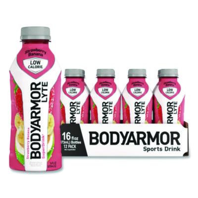 Lyte Sports Drink, Strawberry Banana, 16 Oz Bottle, 12/Pack