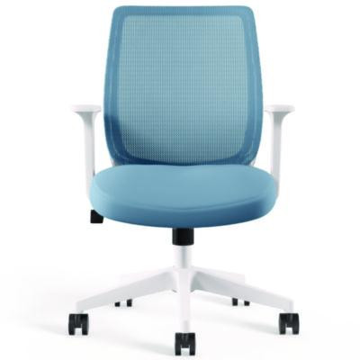 Alera Wessex Ergonomic Fabric Mesh Swivel Task Chair, Up To 275 Lb, 17.09 To 20.83 Seat Height, Seafoam Seat/Back, White Base