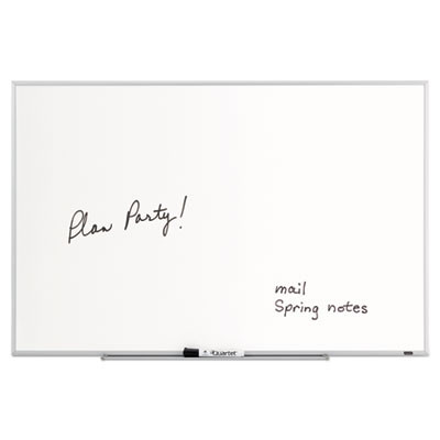 Dry Erase Board, 36" x 24", White Surface, Satin Aluminum Frame