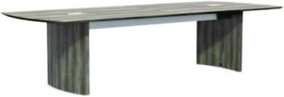 Medina Conference Table Top Half-Section, Rectangular, 48 x 60, Gray Steel
