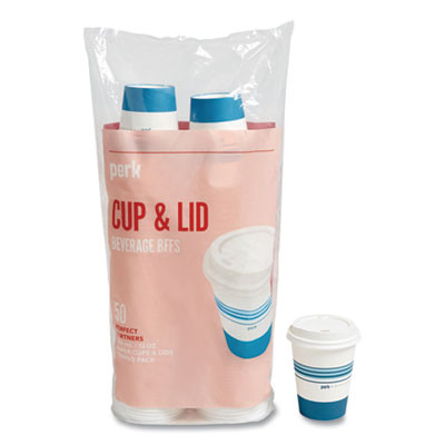 Plastic Cold Cups, 16 Oz, Blue, 50/Pack