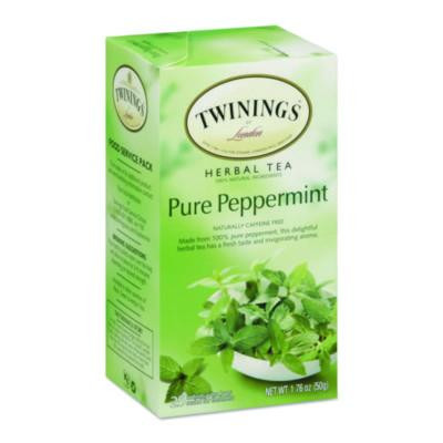 Tea Bags, Pure Peppermint, 1.76 Oz Filterbag, 25/Box