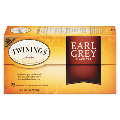 Tea Bags, Earl Grey, 1.76 Oz Filterbag, 25/Box