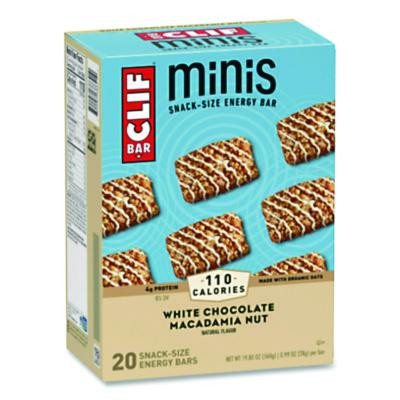 Energy Bar Minis, White Chocolate Macadamia Nut, 1 Oz Bar, 20/Box