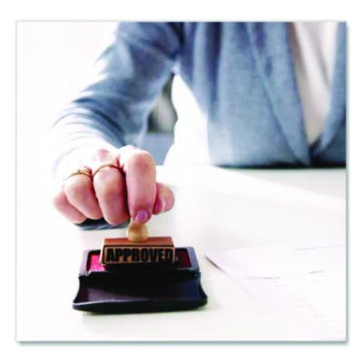 2000 Plus One-Color Felt Stamp Pad, #1, 4.25" X 2.75", Red
