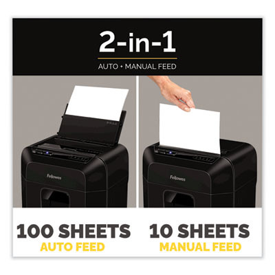 Automax 100Ma Micro-Cut Shredder, 100 Auto/ 10 Manual Sheet Capacity