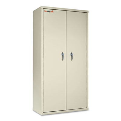 Storage Cabinet, 36w x 19.25d x 72h, Ul Listed 350 Degree, Parchment