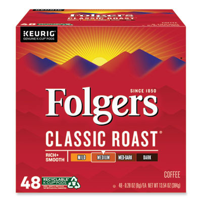 Gourmet Selections Classic Roast Coffee K-Cups, 48/Box