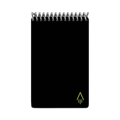 Mini Notepad, Black Cover, Dotted Rule, (24) White 3 x 5 Sheets