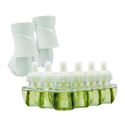 Plug-In Scented Oil Starter Kit, Fresh Linen, 0.67 Oz, 8/Pack