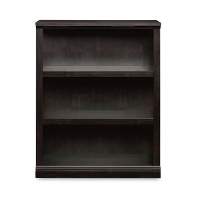 Select Collection Bookcase, Three-Shelf, 35.37w x 13.22d x 69.76h, Estate Black