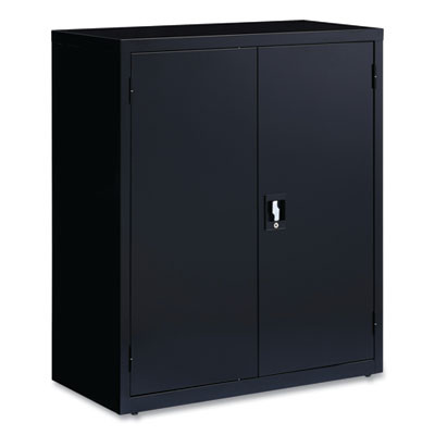 Economy Assembled Storage Cabinets, 3 Shelves, 36" x 18" x 42", Black