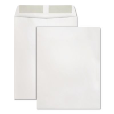 Catalog Envelope, 24 Lb Bond Weight Paper, #13 1/2, Square Flap, Gummed Closure, 10 x 13, White, 250/Box
