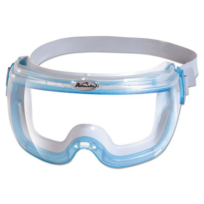 V80 Revolution Otg Safety Goggles, Clear Anti-Fog Lens, Translucent Blue/Clear Frame, 30/Carton