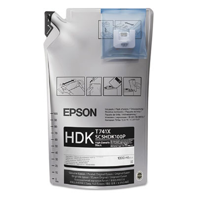 T741100 Ultrachrome Ds Ink, Black, 6/Pack