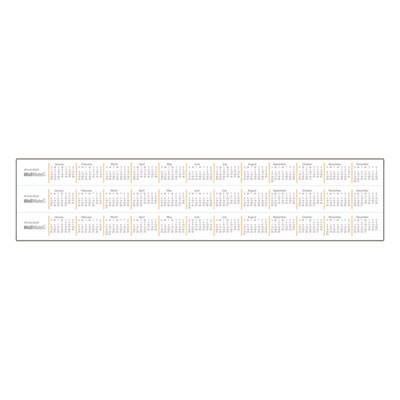 Wallmates Self-Adhesive Dry Erase Monthly Planning Surfaces, 24 X 18, White/Gray/Orange Sheets, Undated