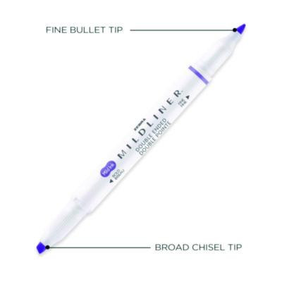 Mildliner Double Ended Highlighter, Assorted Ink Colors, Bold-Chisel/Fine-Bullet Tips, Assorted Barrel Colors, 15/Pack