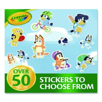 Bluey Color And Sticker Activity Set, Includes Five Markers, Ages 3 And Up, 32 Pages