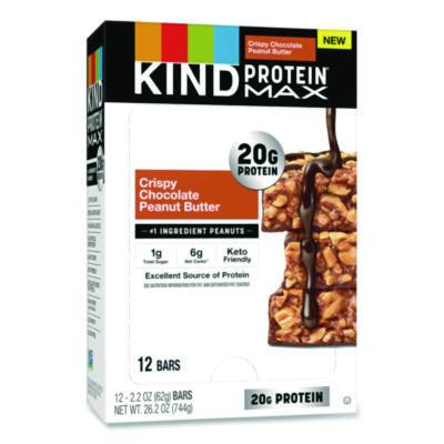 Protein Max Bar, Crispy Chocolate Peanut Butter, 2.2 Oz Bar, 12/Box
