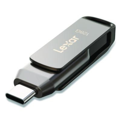 Jumpdrive D400 Usb 3.1 Flash Drive, 128 Gb, Titanium