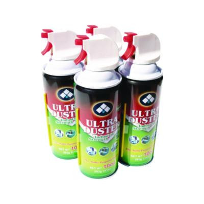 Ultra Duster Industrial Strength Air Duster, 10 Oz Can, 4/Pack