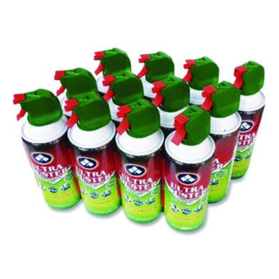 Industrial Strength Compressed Air Duster Cleaner, 10 Oz Can, 12/Carton